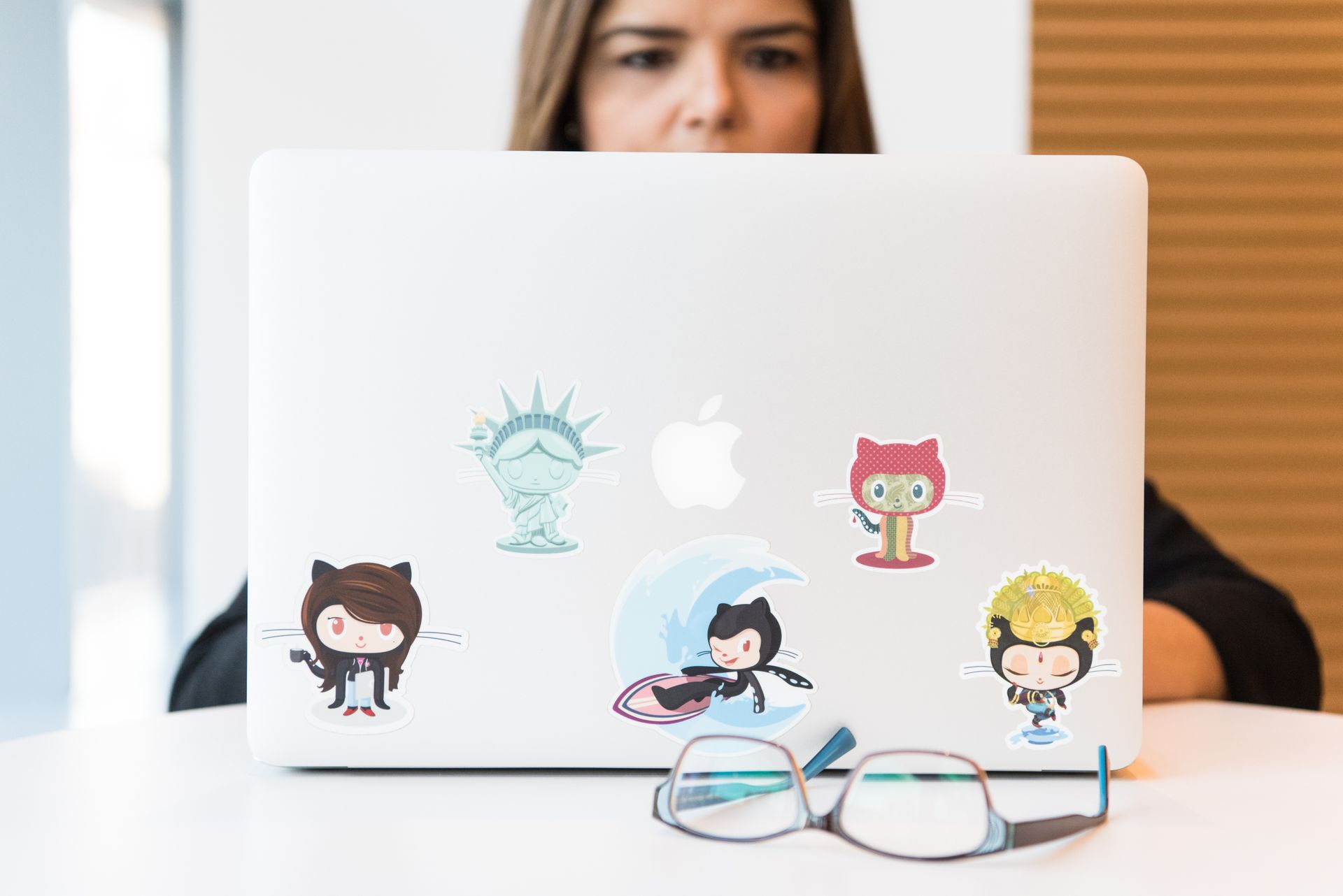 A code repository page on a laptop
