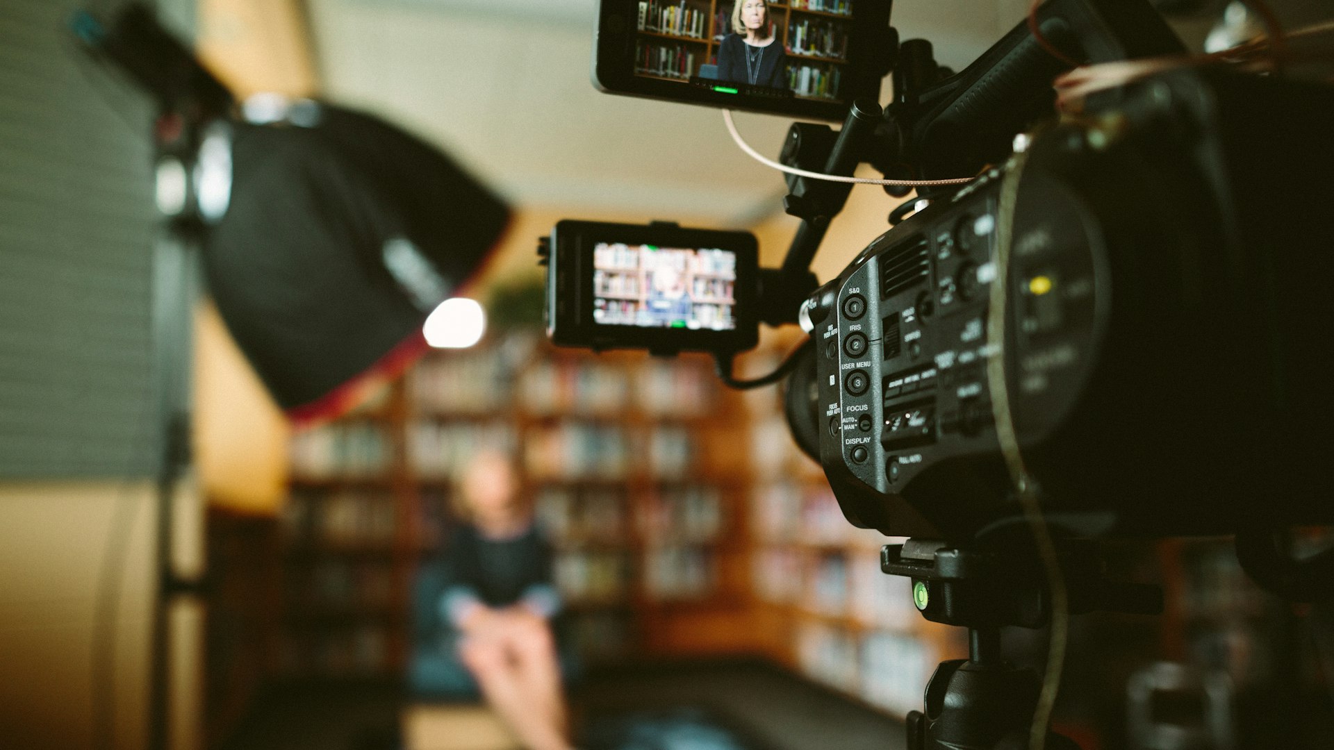 A live broadcast camera