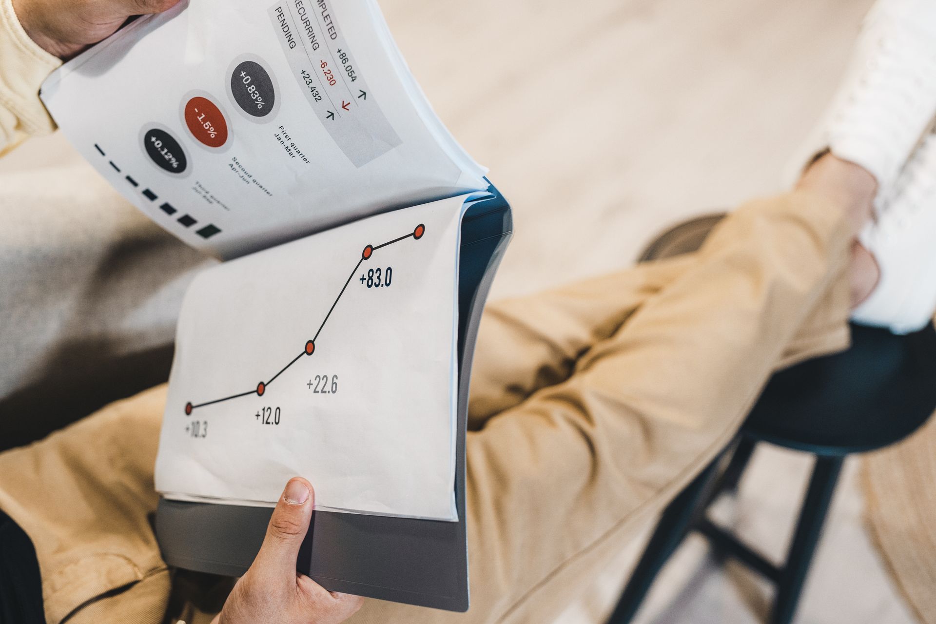 A young site gaining links on a chart