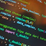 JSON code in an editor on a screen