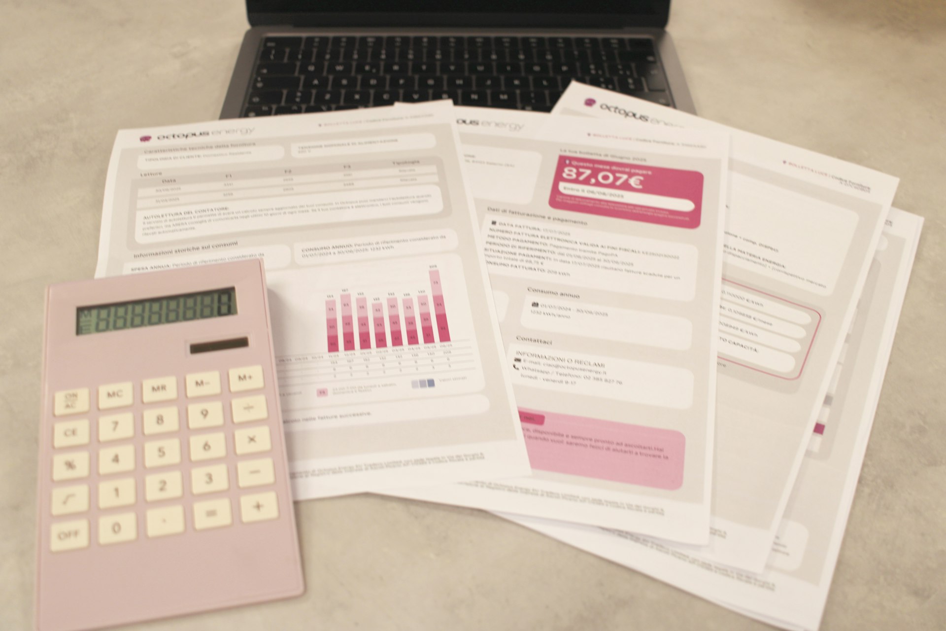 A report form on a screen