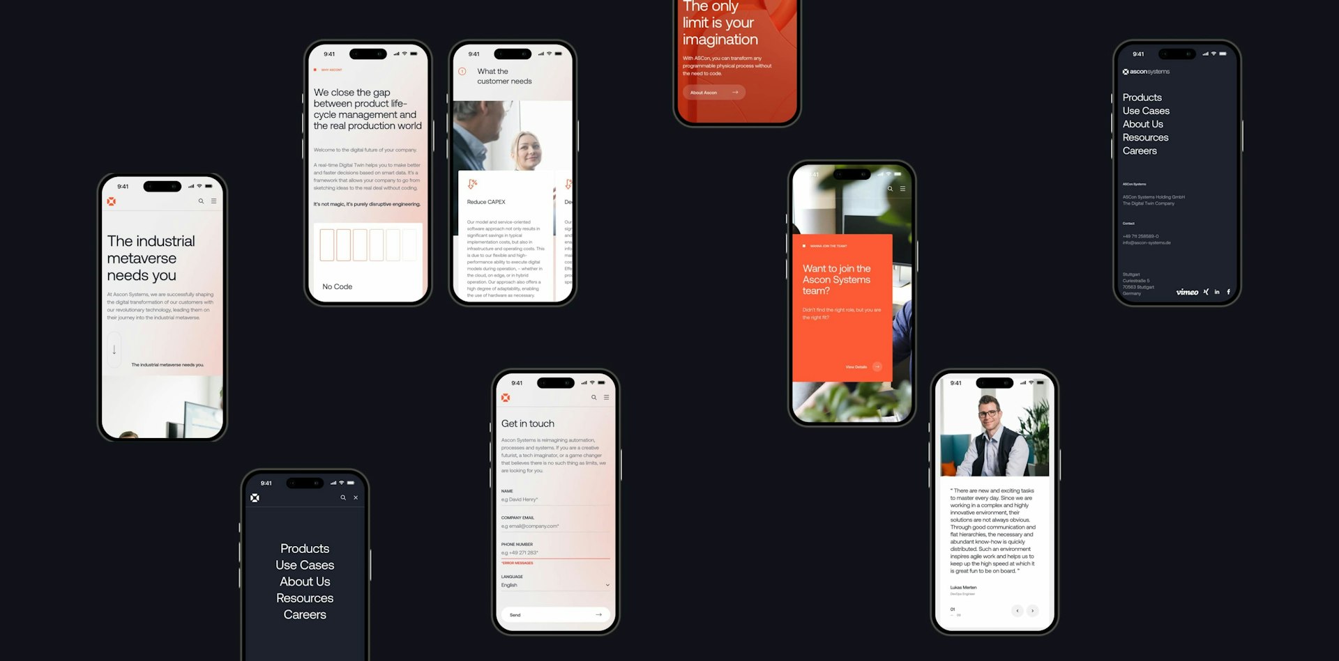 A mobile page layout