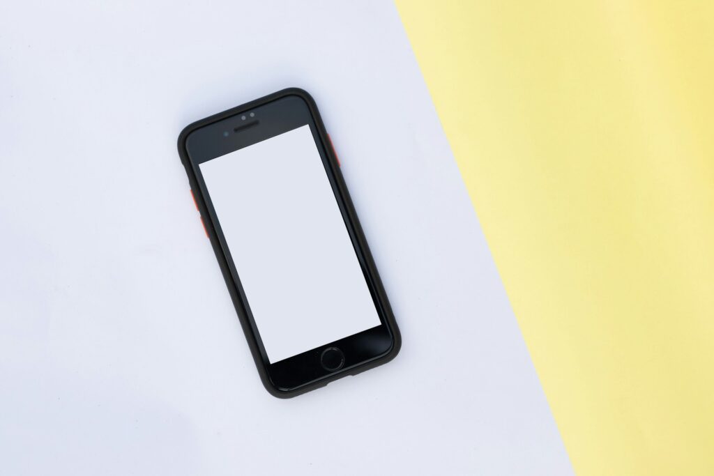 An accordion FAQ on a mobile phone