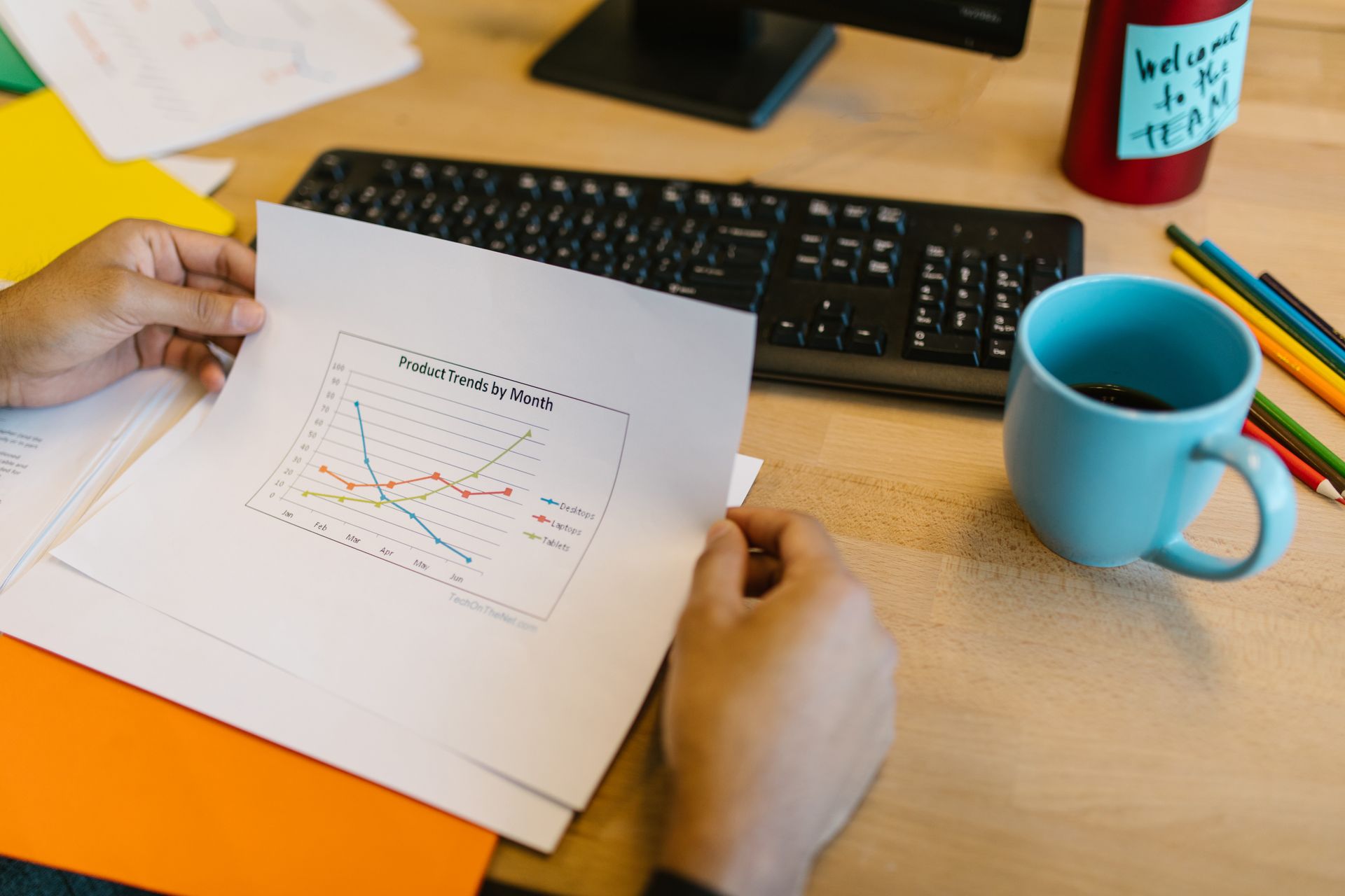 A search performance graph covering a site's first months