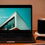 A newly launched website open on a laptop