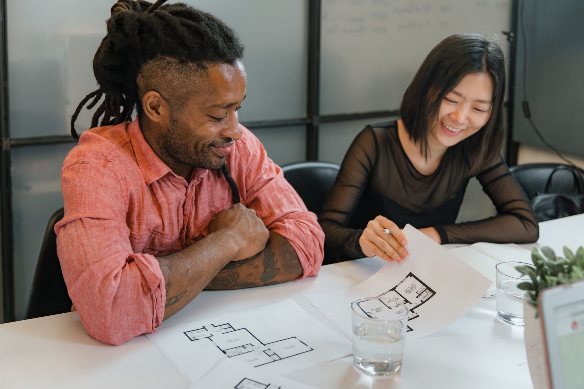 A team planning content