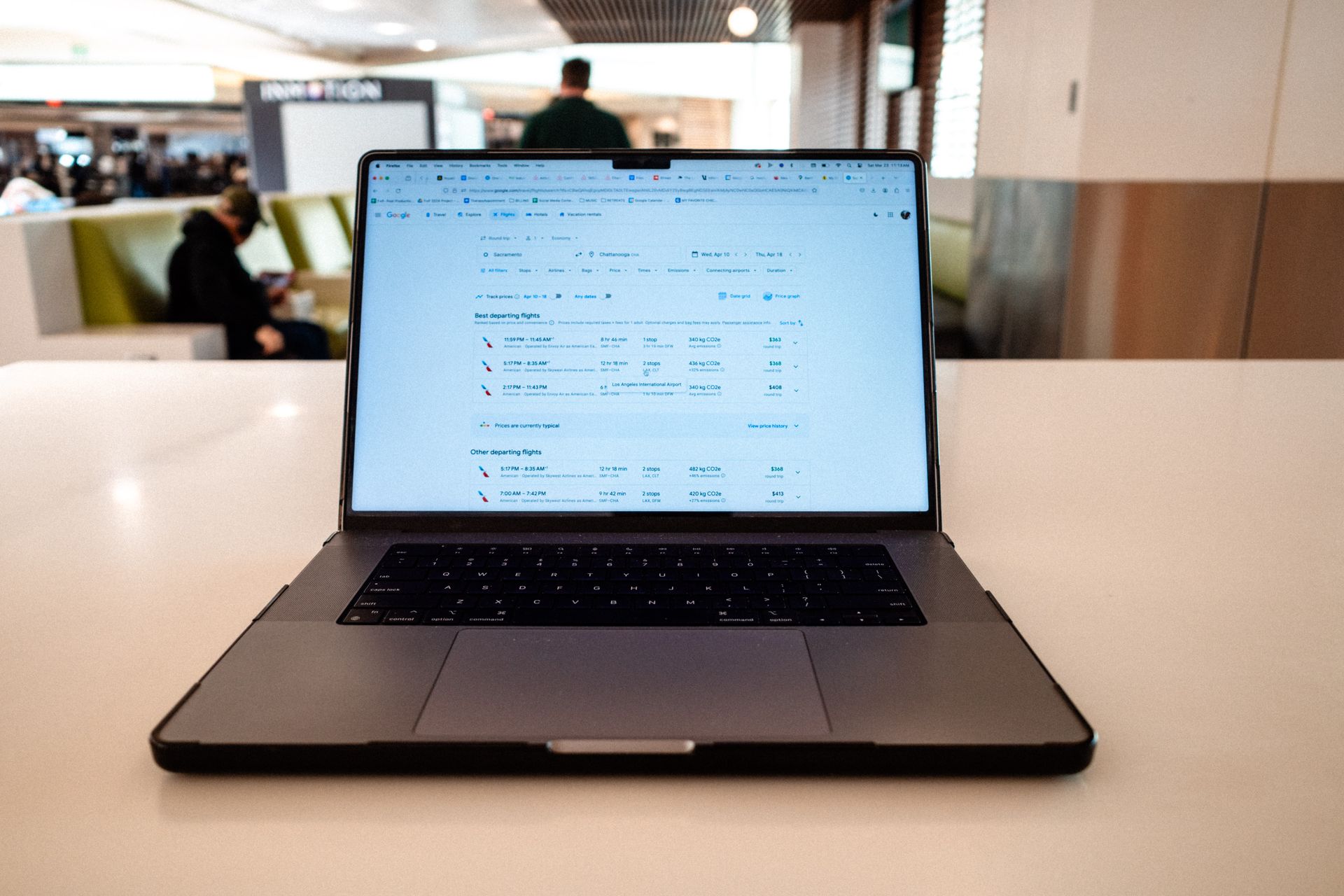 A search queries report