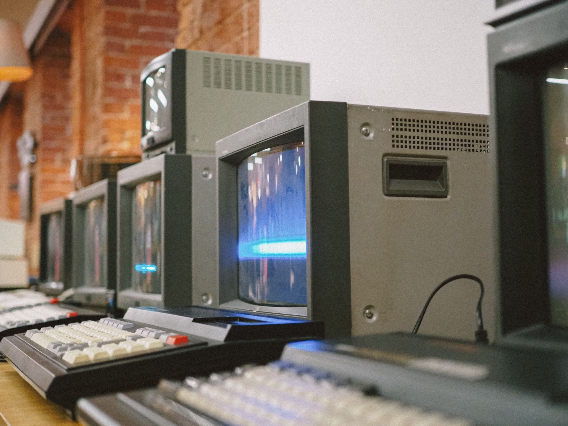 An old computer monitor