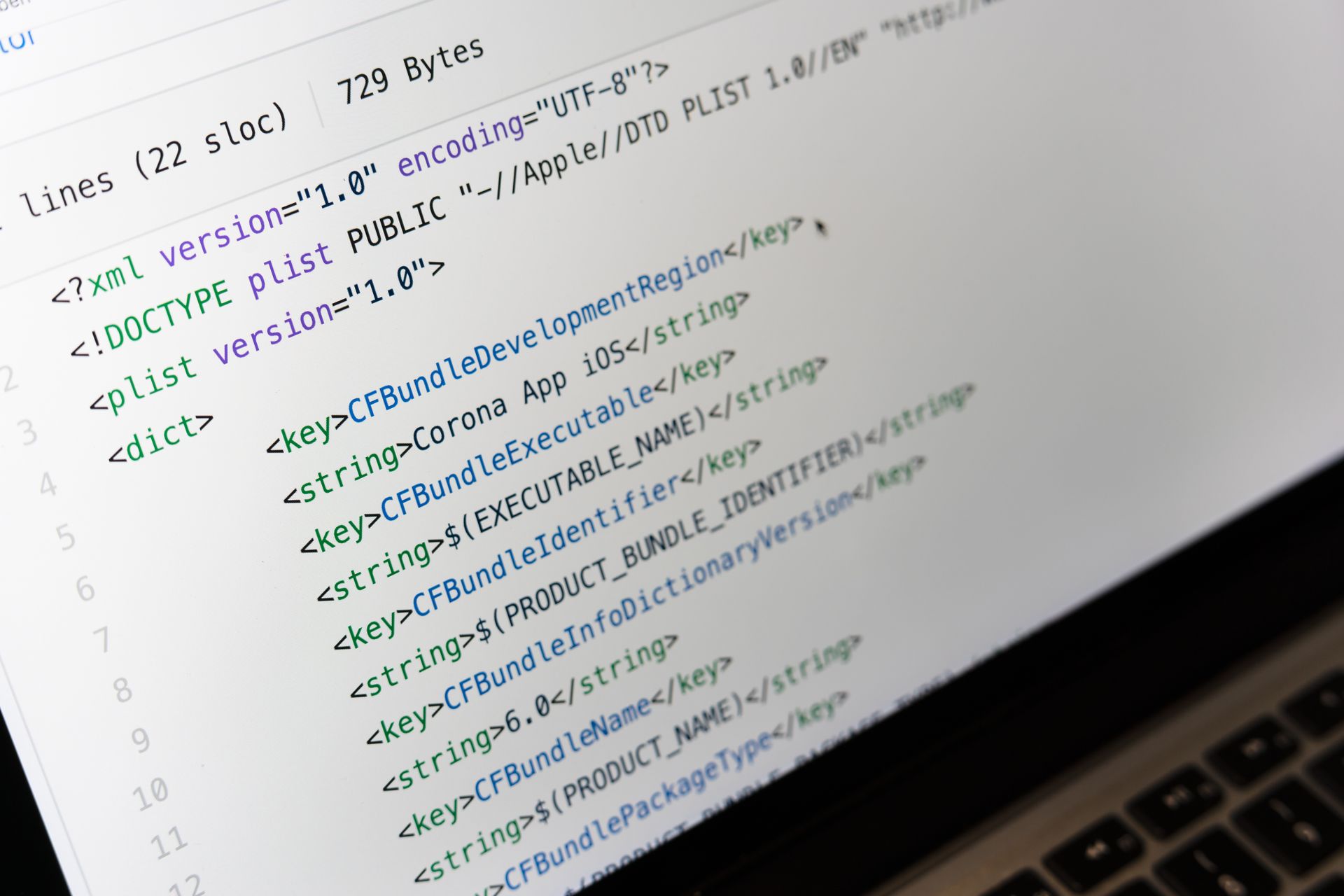An XML sitemap file open in a browser