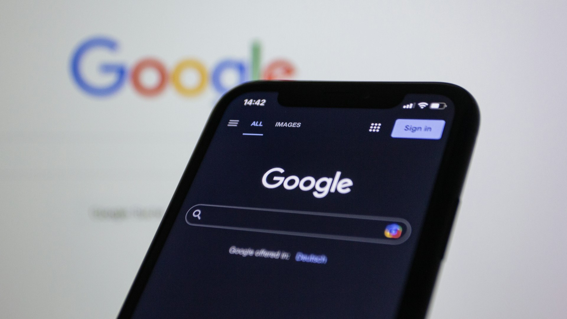 Site-search results in a browser