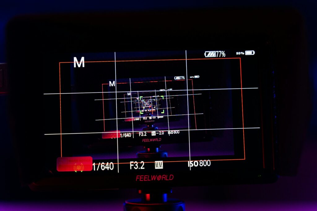 A rank tracking dashboard with positions on a monitor