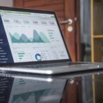A search console dashboard overview on a laptop