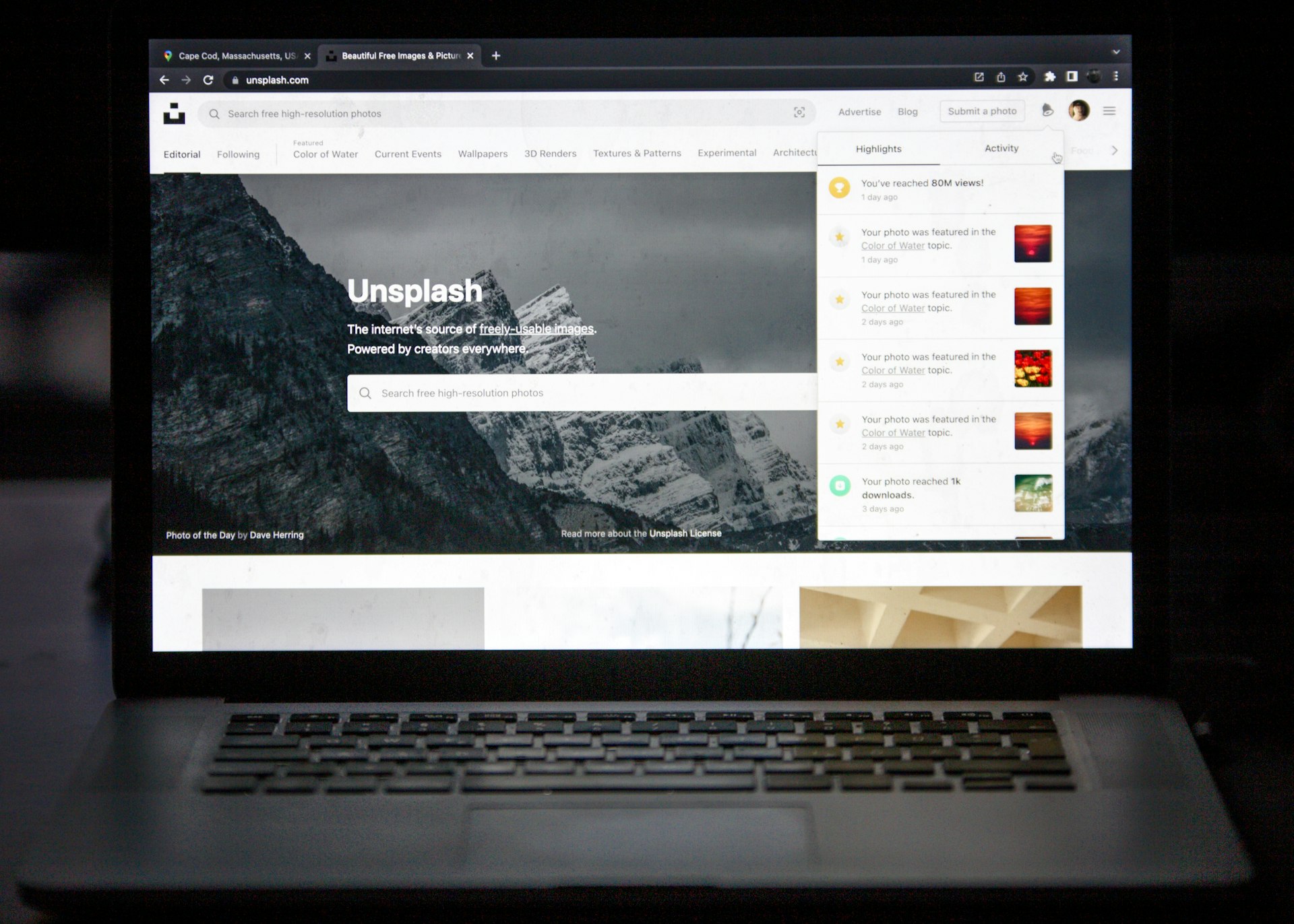 A language switcher on a website