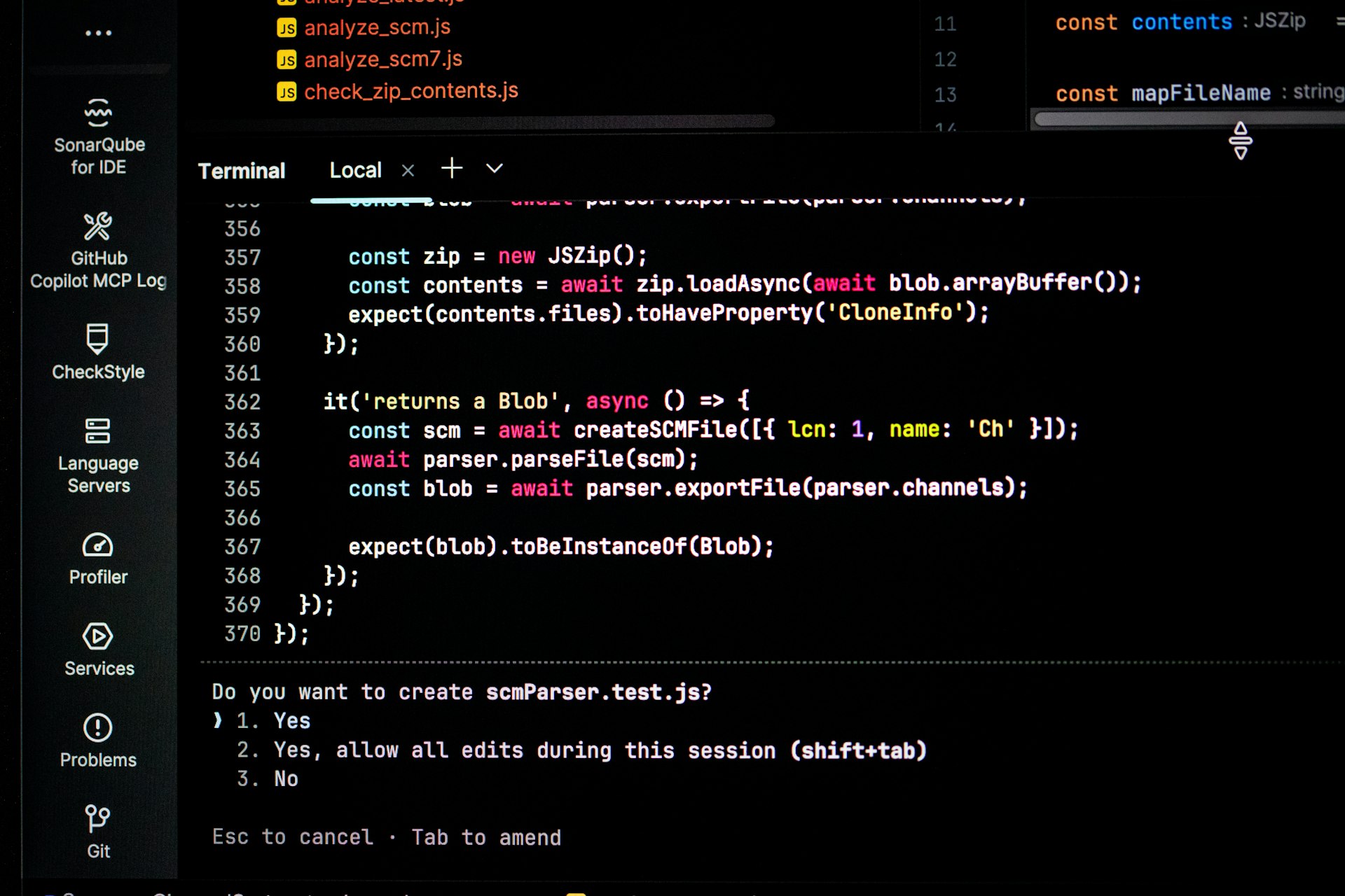 Submitting a sitemap in a webmaster tool