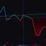 An analytics chart with two lines