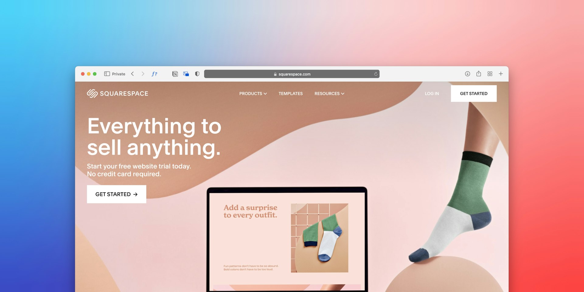 Breadcrumb navigation on a website