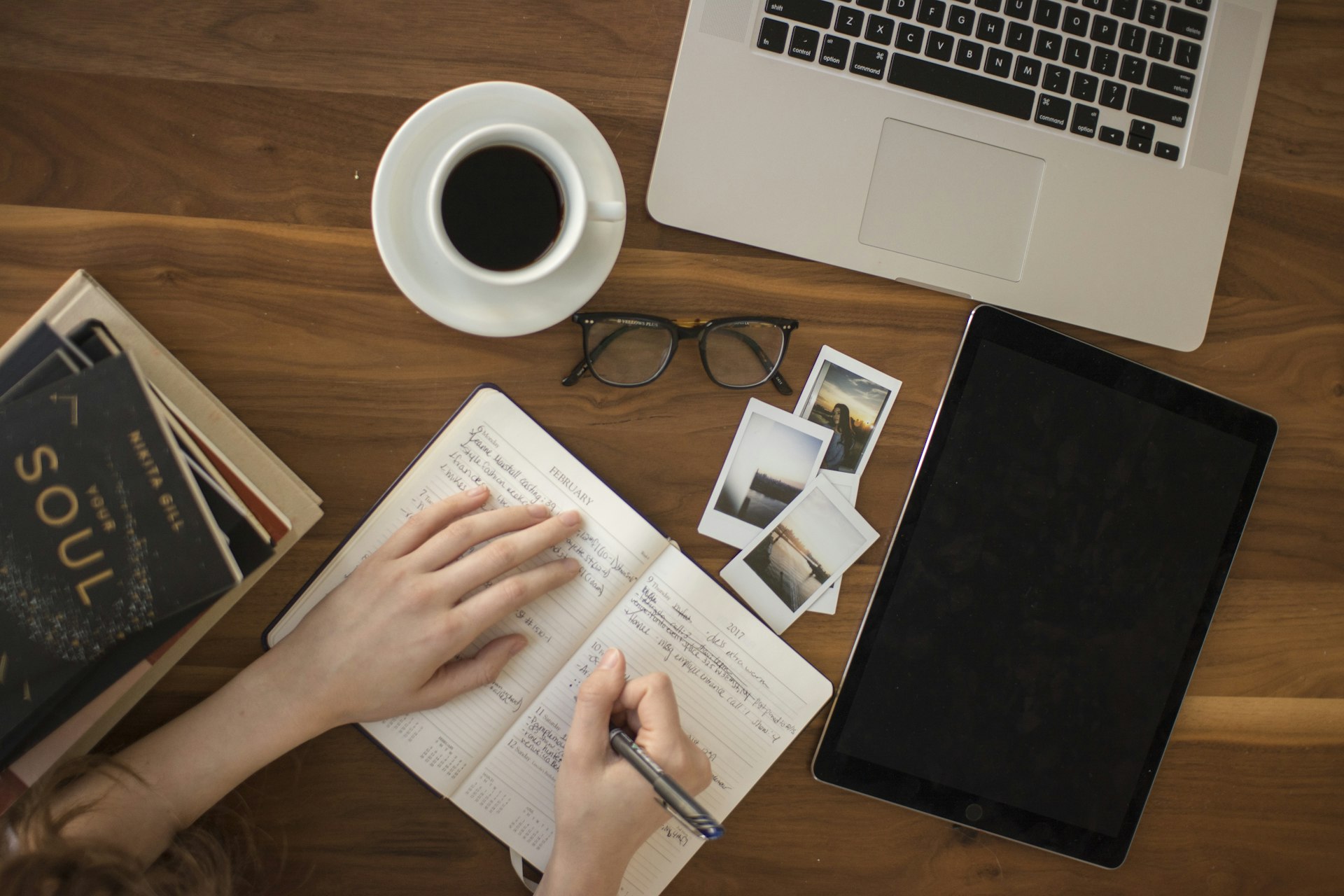 A writer editing for readability