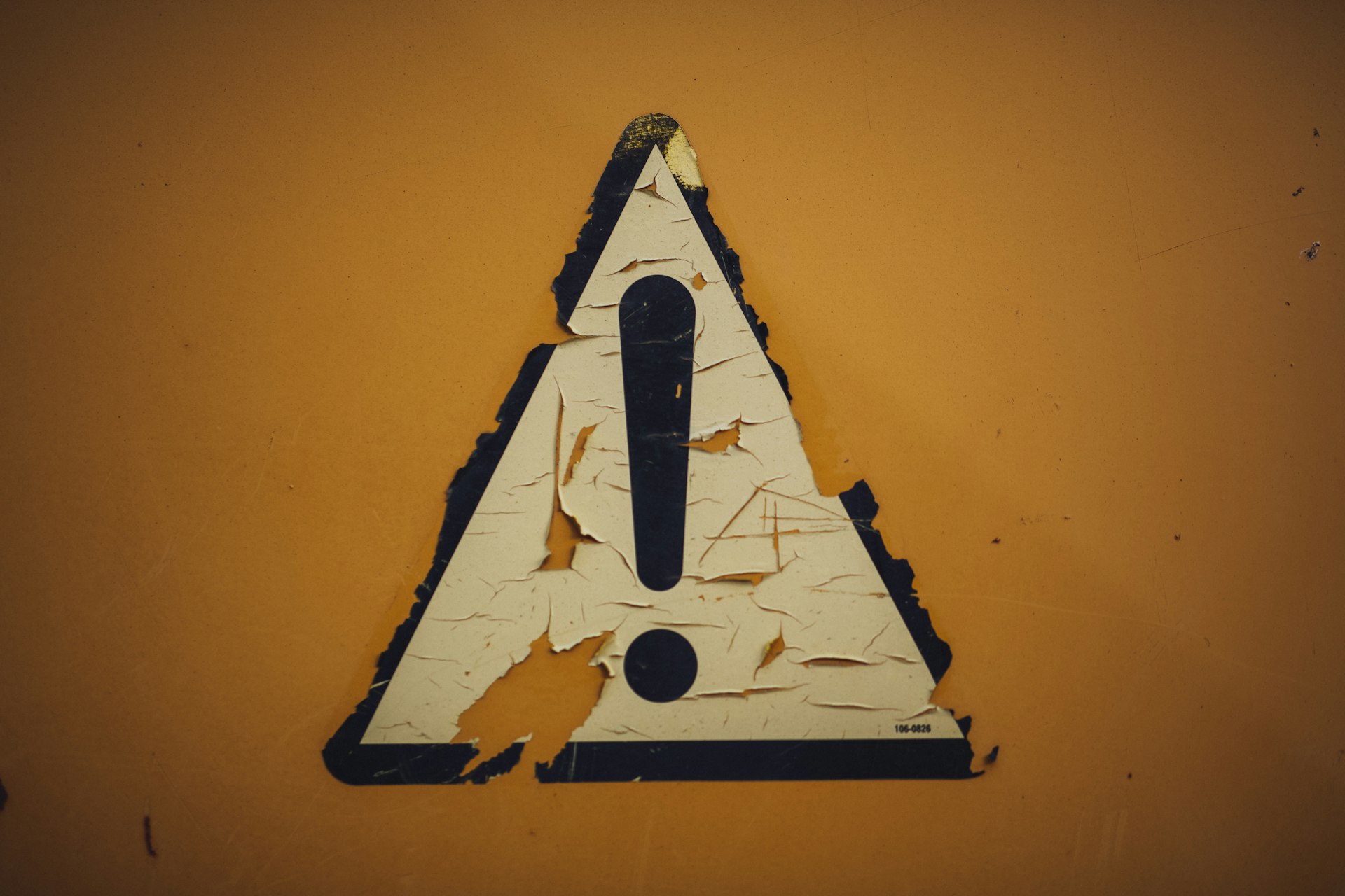 A warning in a webmaster tool