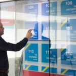 A keyword list with positions on screen