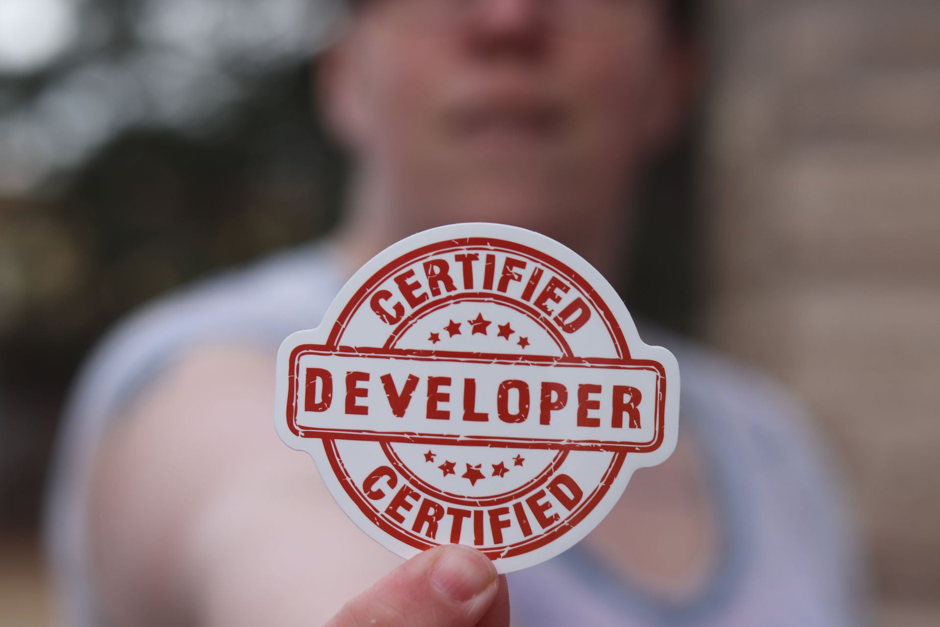 A verification badge