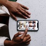 Images loading as a page scrolls on a phone