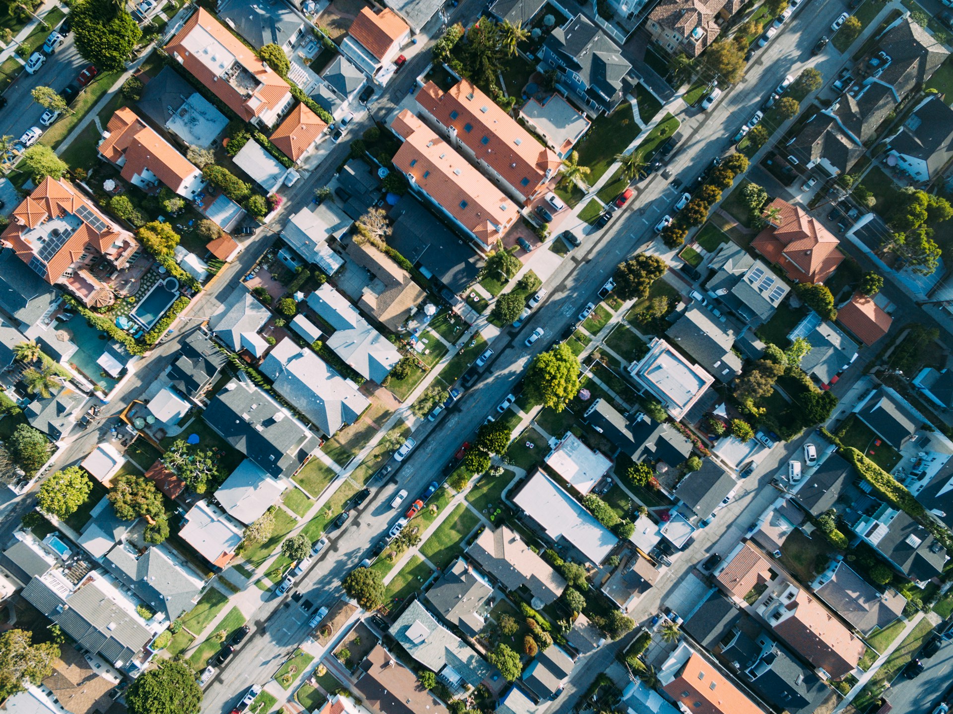 A neighbourhood from above