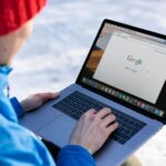 A search result snippet beneath a page title on a laptop