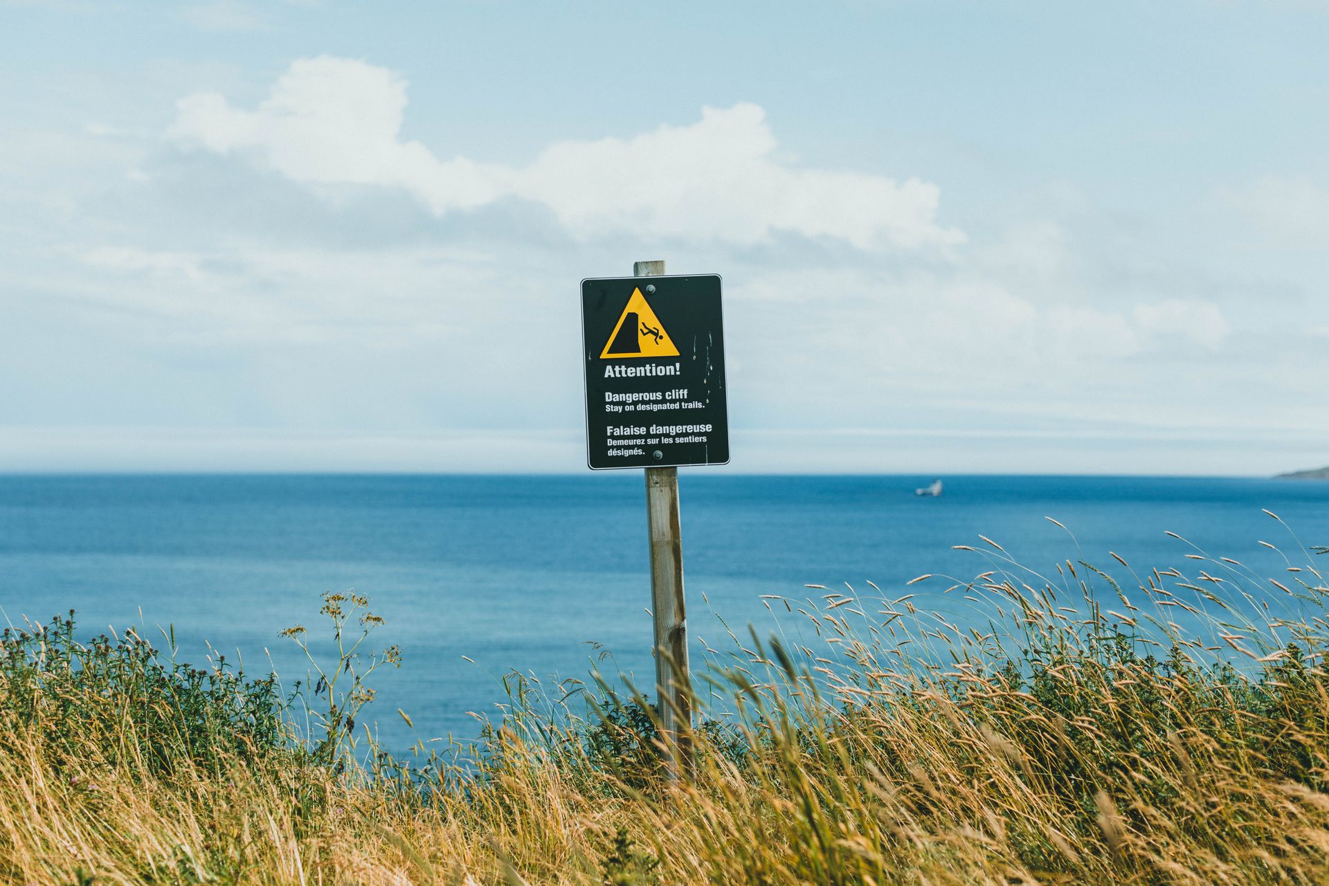 A warning sign