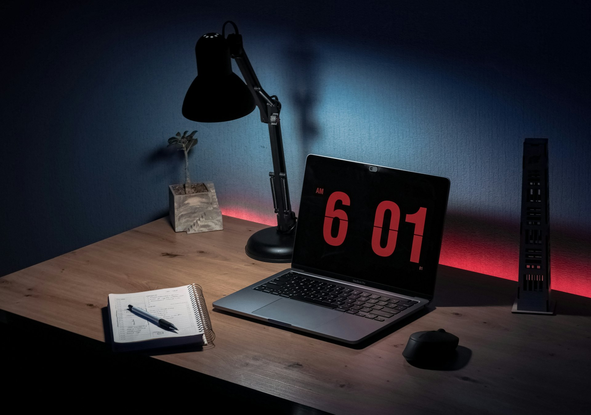 A stopwatch on a desk