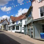 A row of shop fronts on a high street