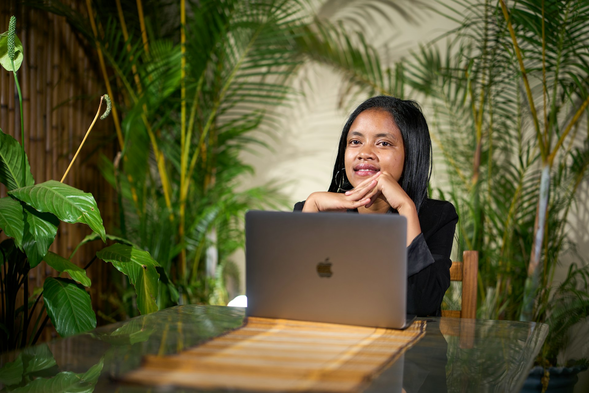 A calm site owner at work