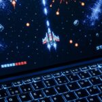 A shield icon on a laptop screen