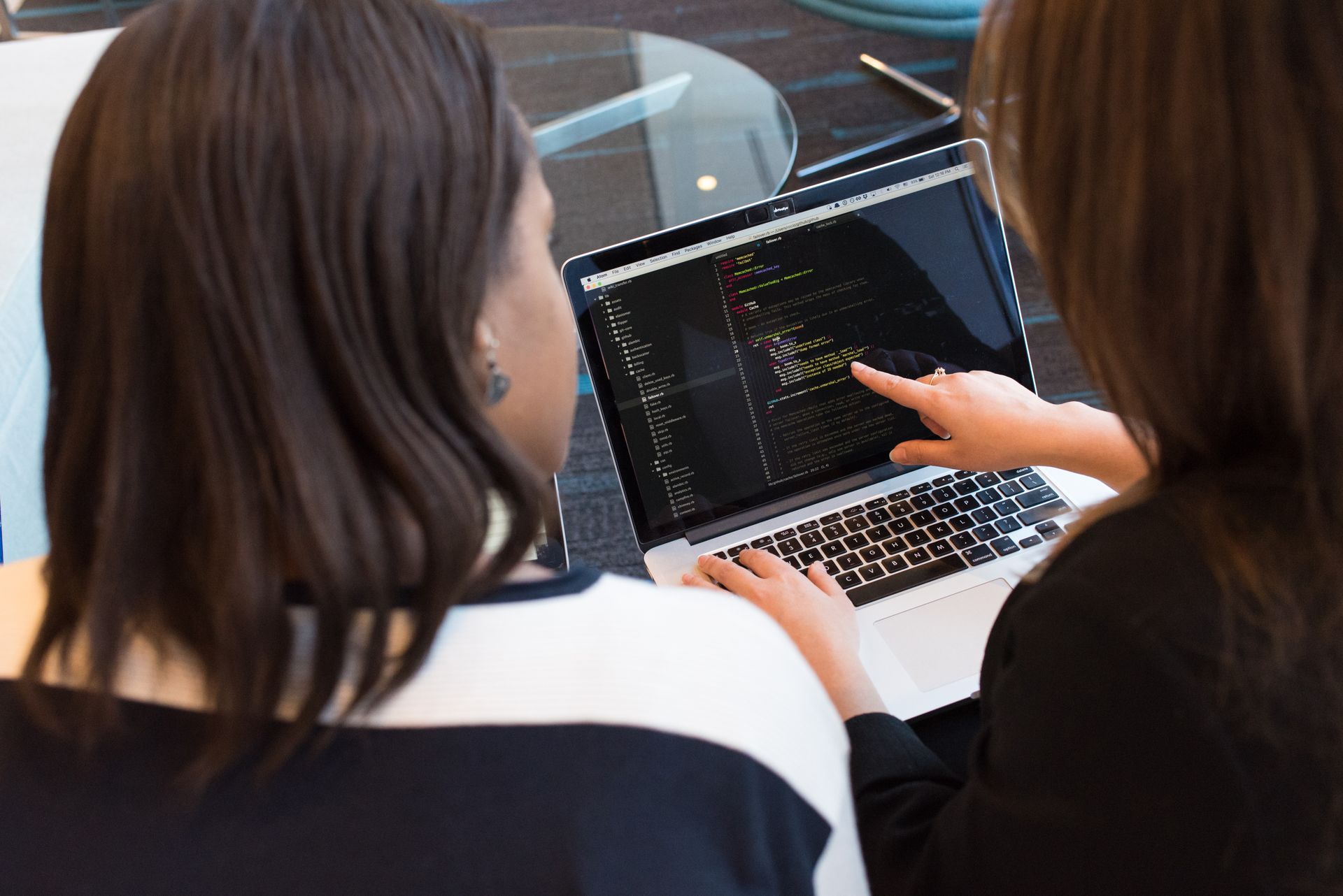 A team deploying a website
