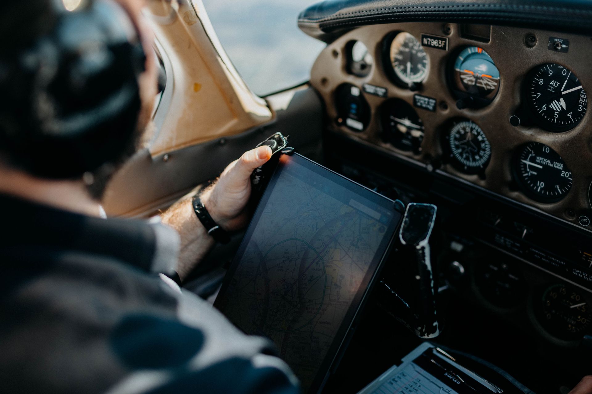 A dashboard on a tablet