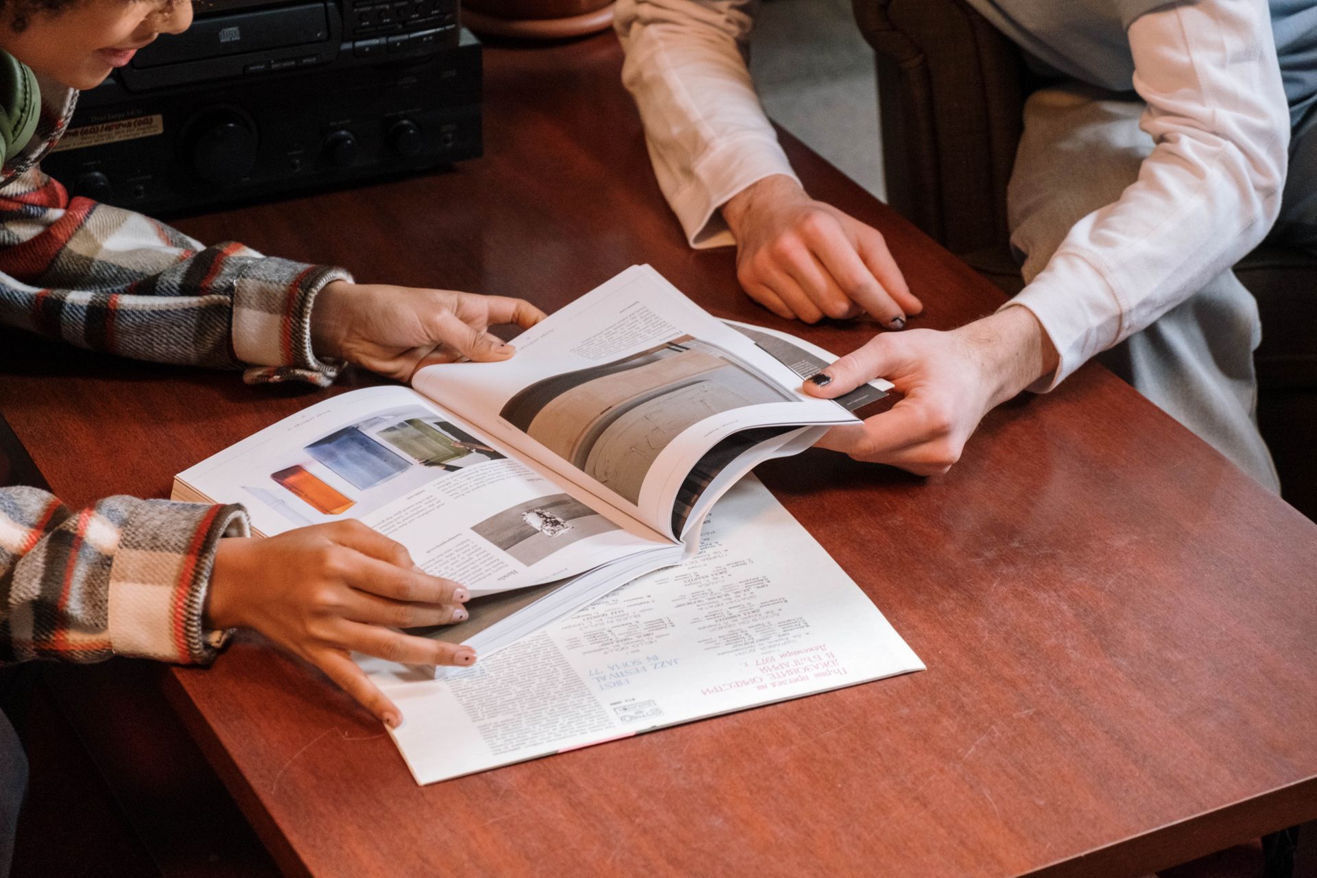 A category page linking to an article
