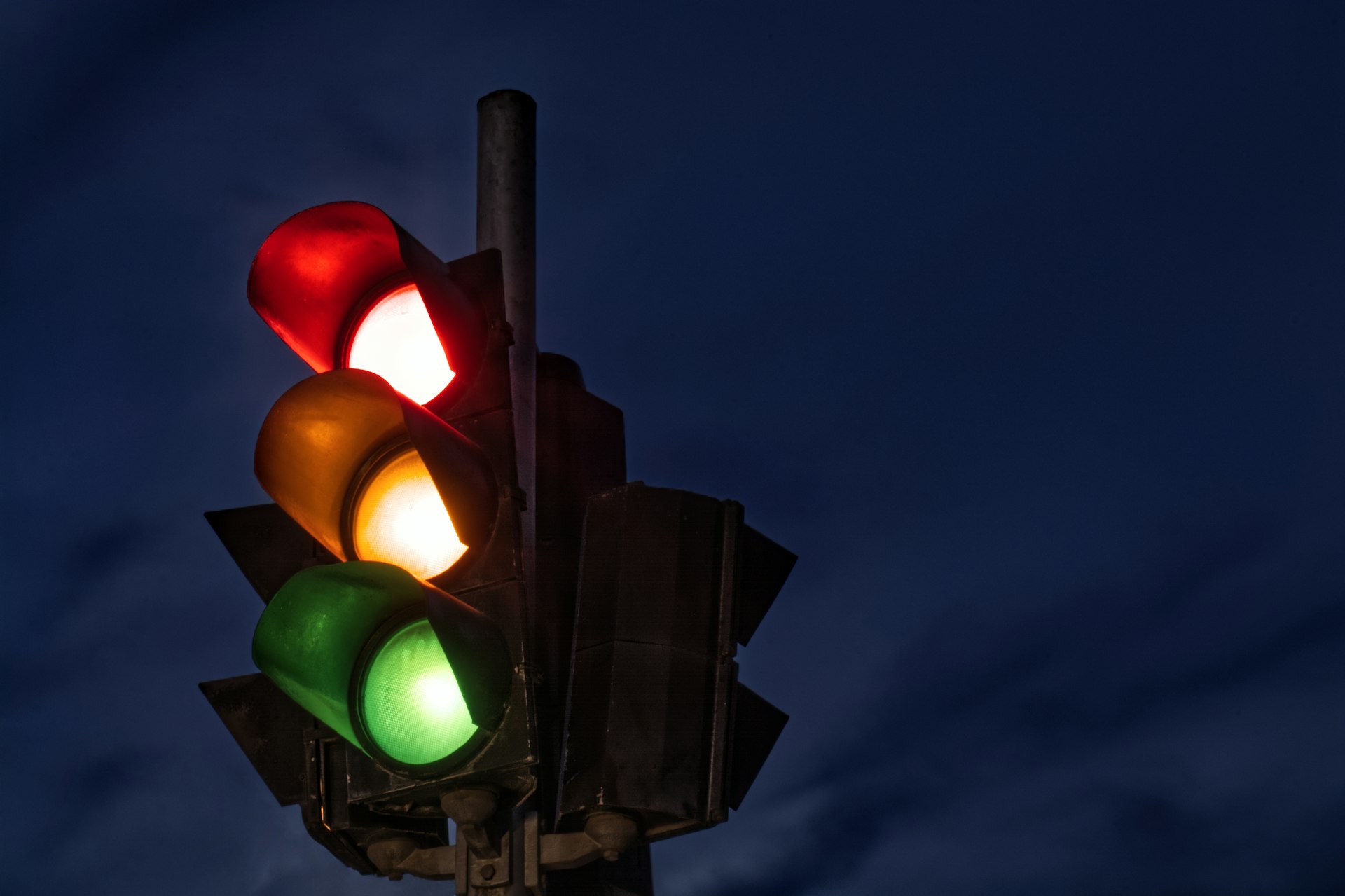A green traffic light