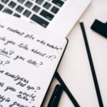 A long guide with a table of contents on a laptop