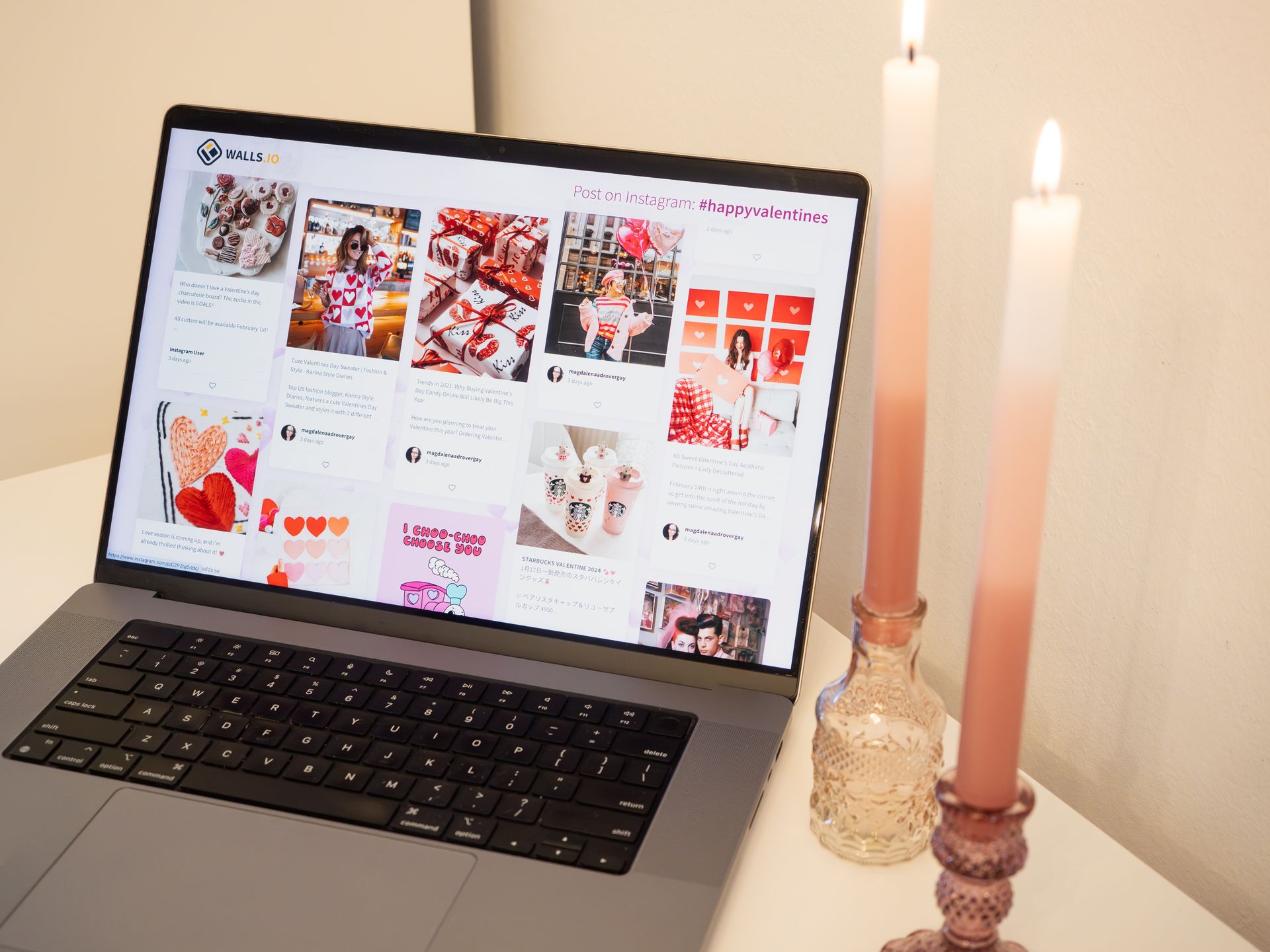 A blog post on a laptop
