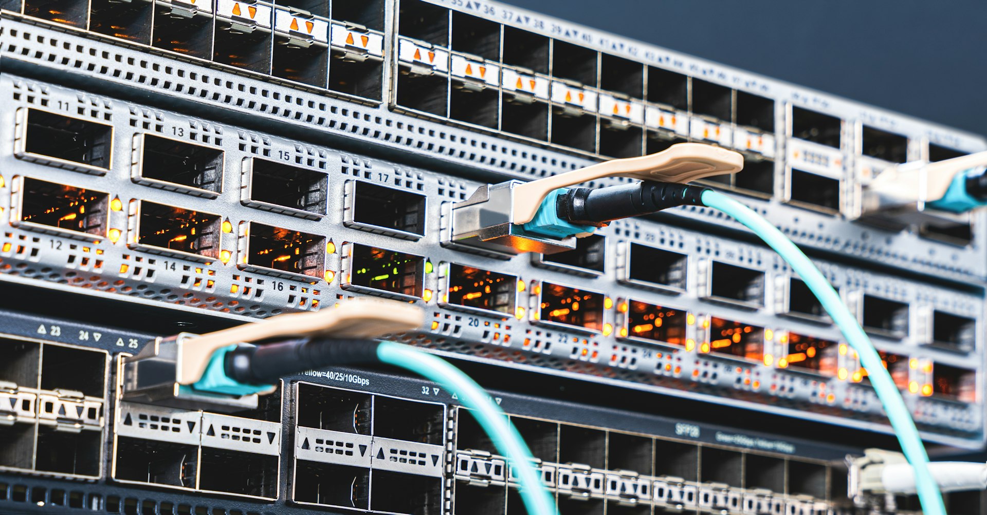 Server racks in a data centre