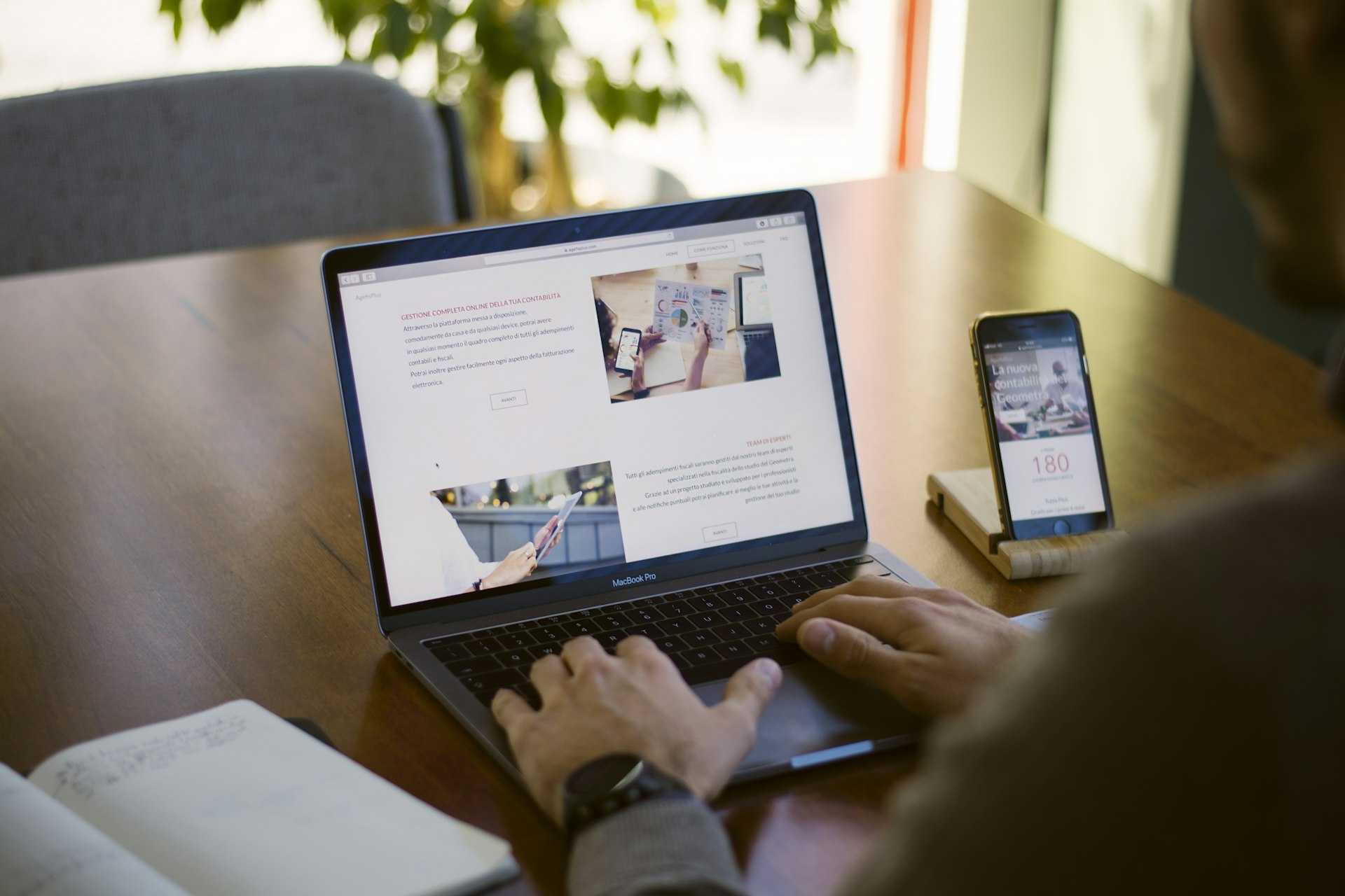 An email newsletter on a laptop
