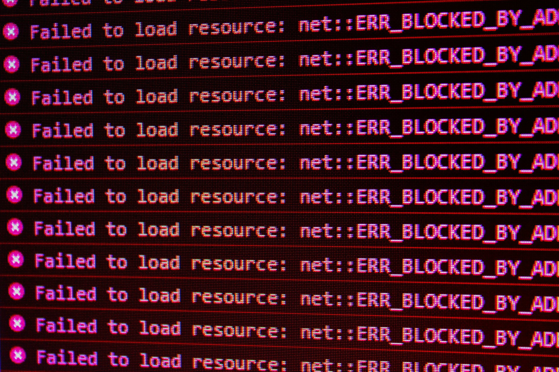 A redirect loop error in a browser