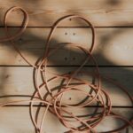 A tangled loop of cables
