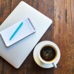 A resource page listing useful links on a laptop