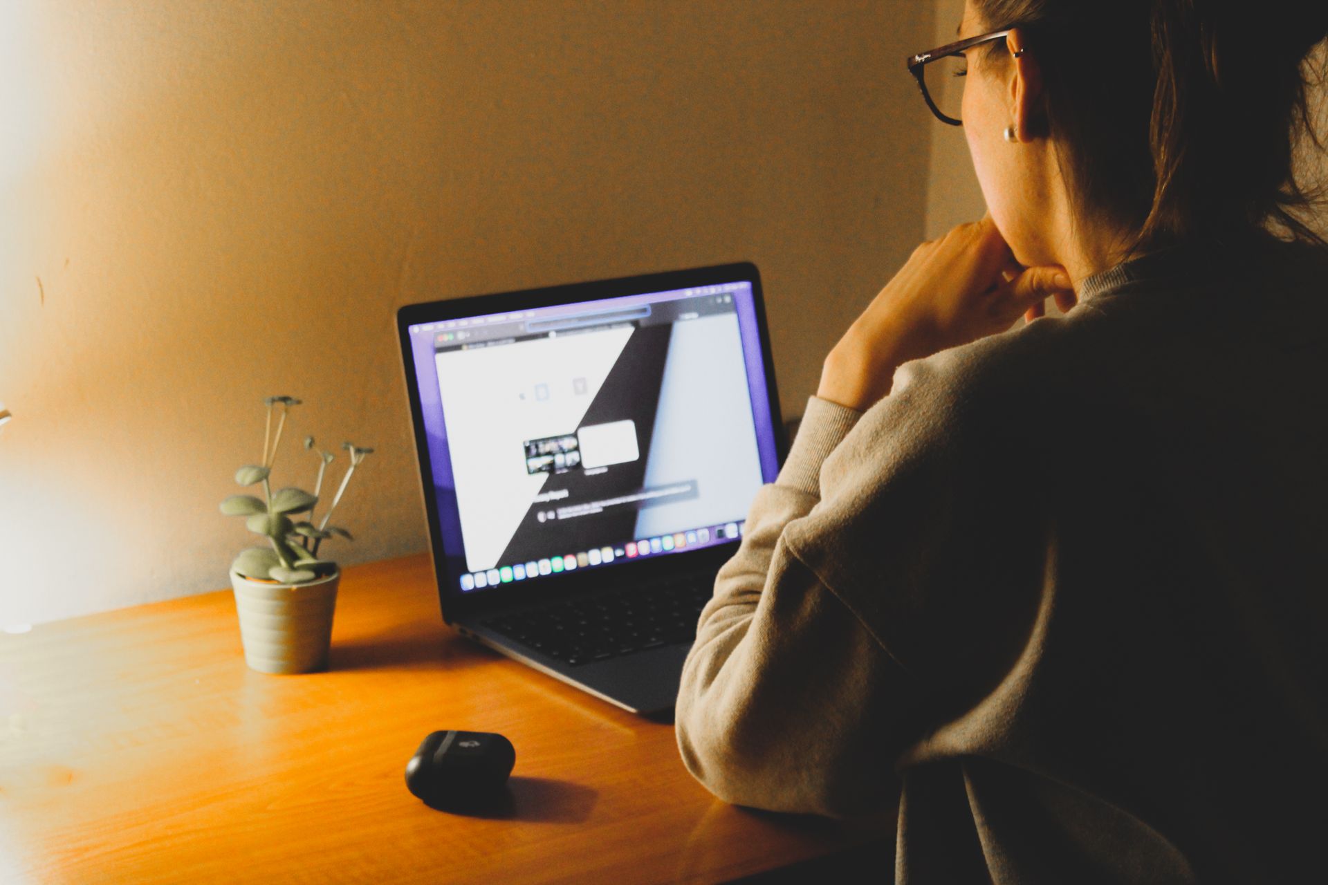 A developer checking a browser