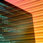 Structured data code on a monitor