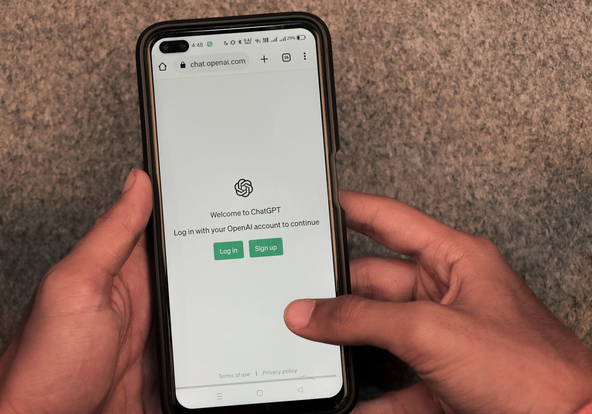 A free trial sign-up page