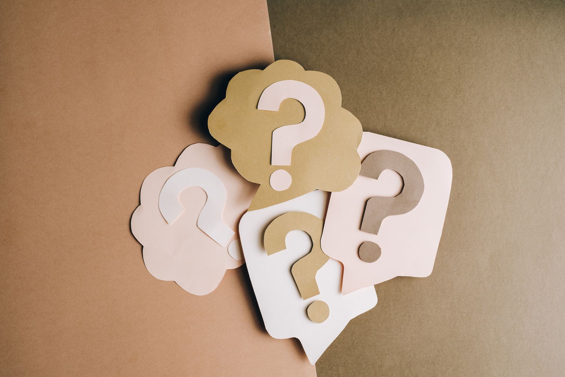 An FAQ section on a web page