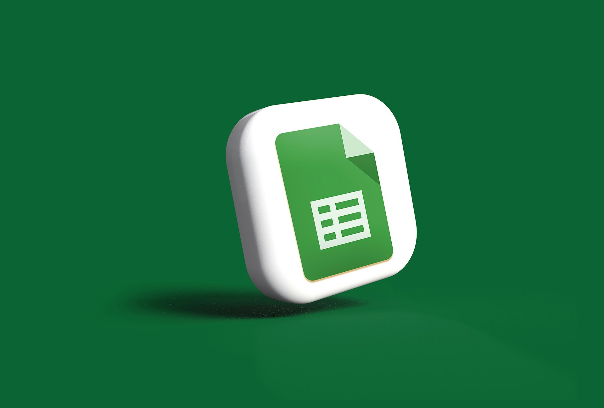 An exported spreadsheet