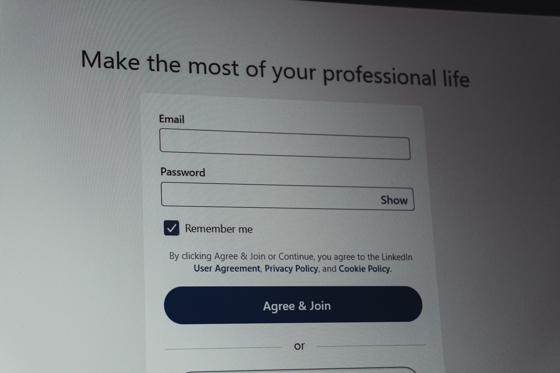 A property linking settings screen