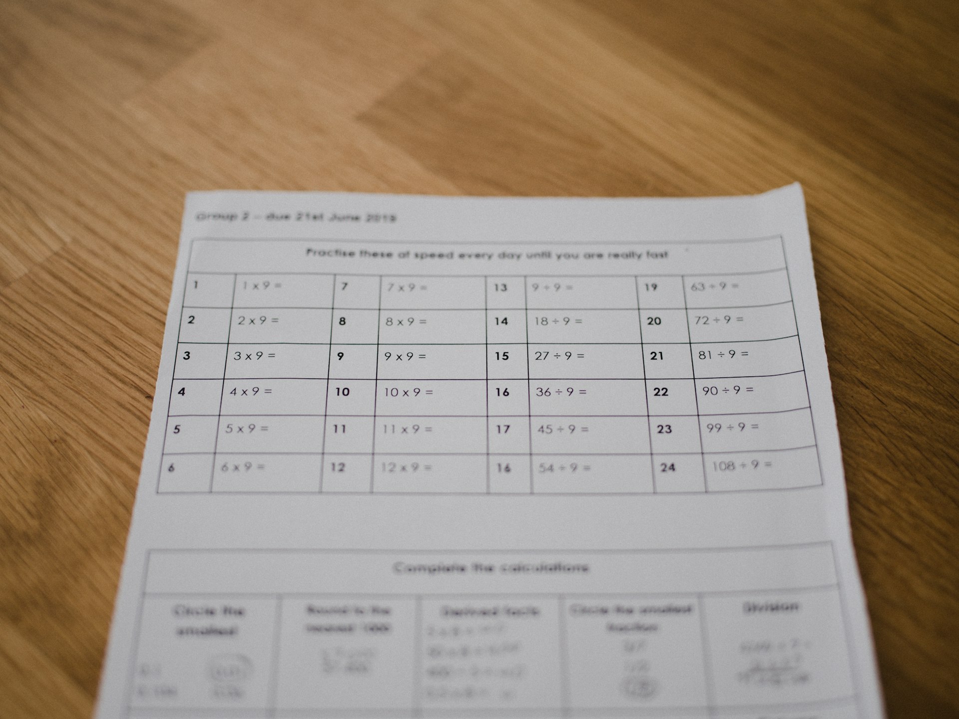 A competitor comparison table